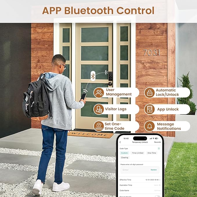 Keyless Entry Door Lock, Biquole Smart Lock - Image 4