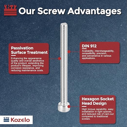 Kozelo 10pcs Socket Head Cap Screws - Image 3
