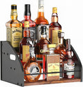 STAEVER 3-Tier Liquor Bottle Display Shelf, Exquisite Metal Design, Extra Large by STAEVER