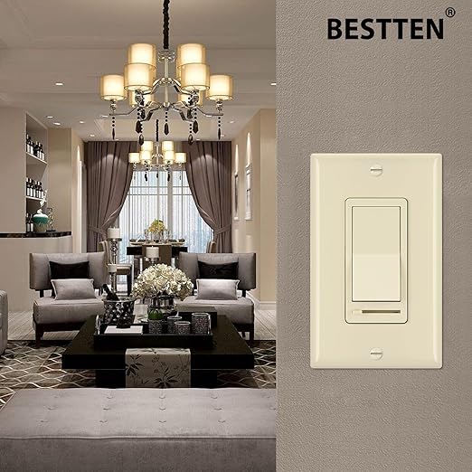 BESTTEN 6 Pack Dimmer Wall Light Switch, Compatible - Image 2
