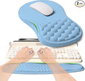 KUOSGM 2-in-1 Ergonomic Set, Wave Rise Keyboard Wrist Rest and Massage Bulge by KUOSGM