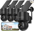 FAMVIVA 2K Solar Security Cameras Wireless Outdoor, 360°PTZ Battery Powered by FamViva