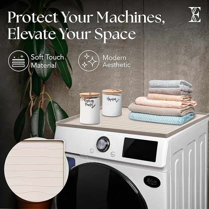 2 PC Washer and Dryer Top Cover Protectors 25" x 25", Laundry Machine Dust - Image 6