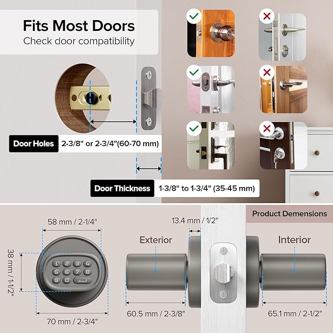 ThorBolt Keyless Entry Door Lock, Fingerprint Door Lock - Image 5
