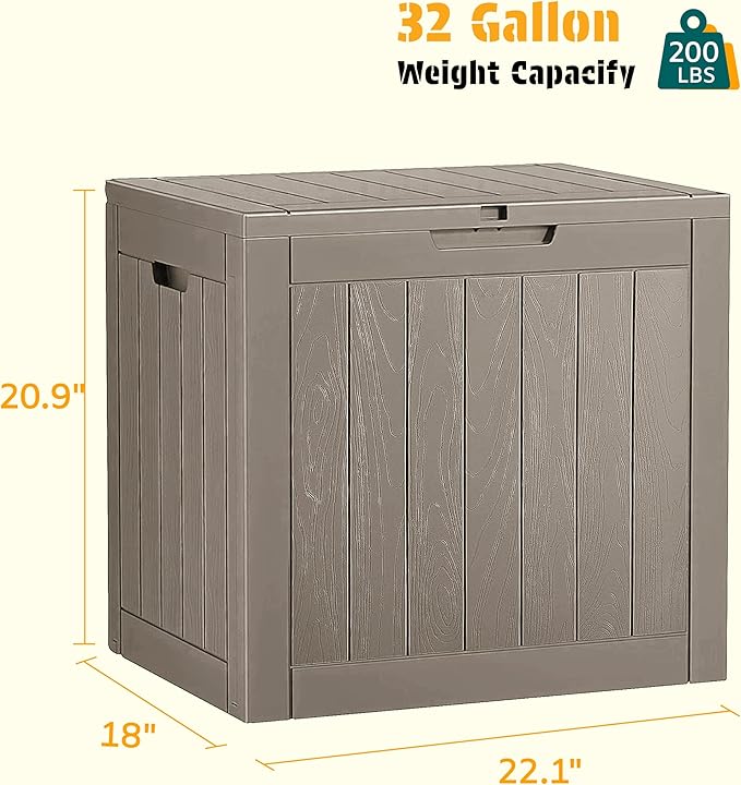 NUNU LAB 32 Gallon Outdoor Storage Box Waterproof, Outside Package Delivery - Image 3