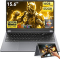 Moxalc Laptop Computer, 15.6" 16GB RAM 512GB SSD AMD Ryzen R3 3200U Radeon Vega by Moxalc