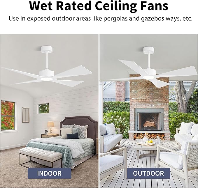 WINGBO 54" Wet Rated Outdoor Ceiling Fan - Image 7