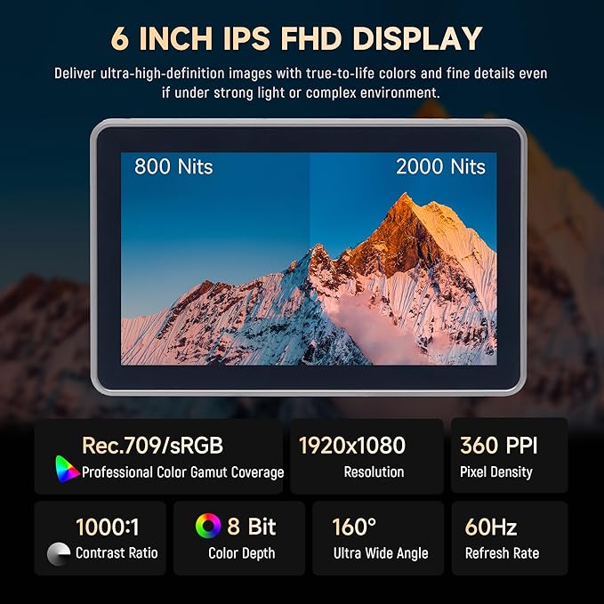 VILTROX DC-X2 2000 Nits Video Field Monitor - Image 2