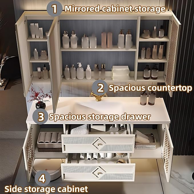 72IN Luxury Floating Bathroom Vanity - Image 7
