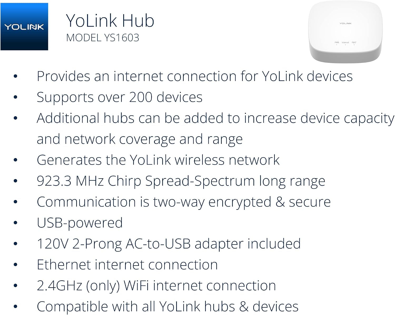 Smart Home Starter Kit: Hub & Water Leak Sensor 1, Lora up to 1/4 Mile Open-Air Range, Sms/Text, Email & Push Notifications, W/Alexa, IFTTT, Home Assistant