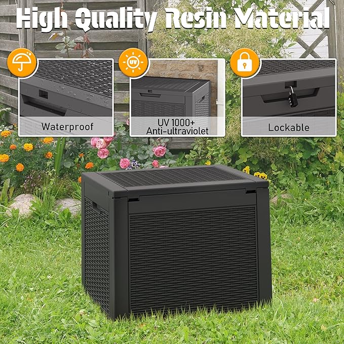 NUNU LAB 30 Gallon Outdoor Storage Box Waterproof, Outside Package Delivery - Image 6