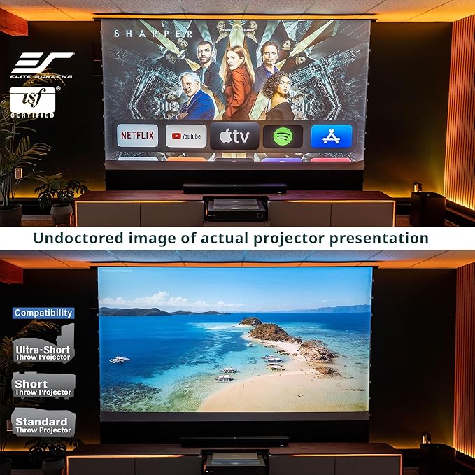 EliteProjector Screens Kestrel Tab-Tension 3 CineWhite, 16:9 Aspect Ratio - Image 6