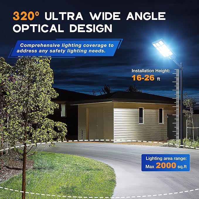 Solar Lights Outdoor Waterproof, 8000W Solar Street Light - Image 2