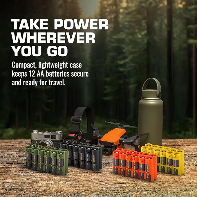 Storacell AA-12 Battery Storage Caddy and Dispenser, Holds 12 AA Batteries - Image 7