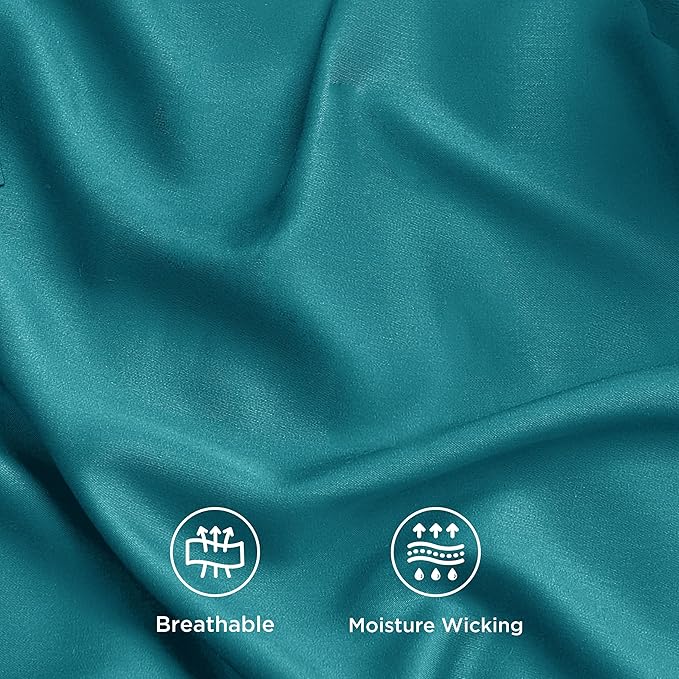 Bedsure Cooling Sheets Twin, Rayon Derived from Bamboo, Breathable & Soft Twin - Image 4