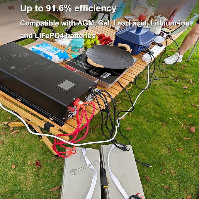 WZRELB 7000W 48V Pure Sine Wave Inverter, 48 Volt DC to AC 120V 240V Split - Image 7