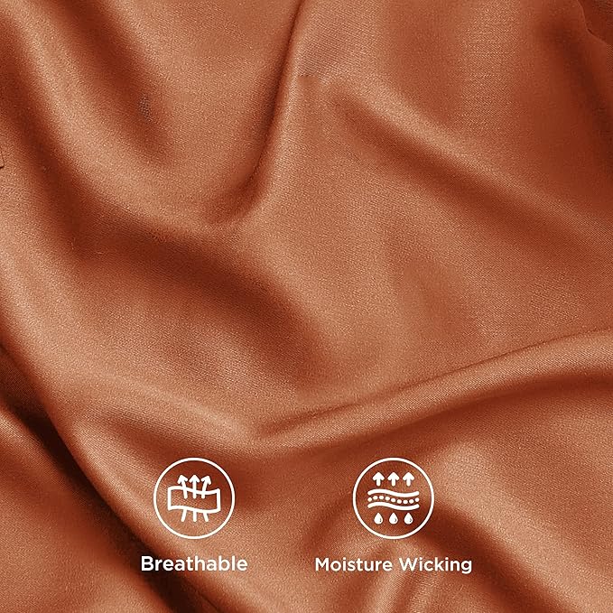 Bedsure Queen Sheet Set, Rayon Derived from Bamboo, Cooling Sheets, Breathable - Image 4