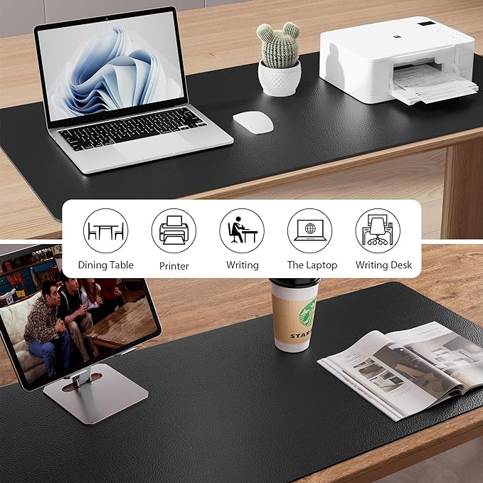 Aothia Non-Slip Waterproof PU Leather Desk Pad Protector - Image 5