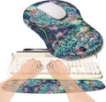 KUOSGM 2-in-1 Ergonomic Set, Wave Rise Keyboard Wrist Rest and Massage Bulge by KUOSGM