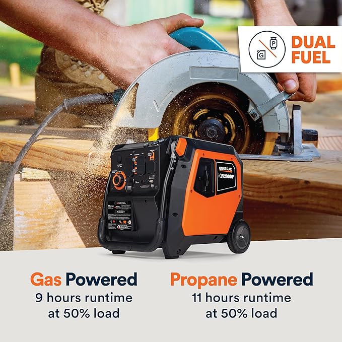 Generac 5, 200-Watt Dual-Fuel Portable Inverter Generator - Image 5