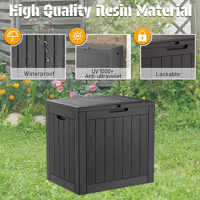 NUNU LAB 31 Gallon Outdoor Storage Box Waterproof, Outside Package Delivery - Image 5