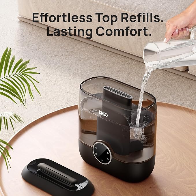 DREO 6L Top Fill Humidifiers for Bedroom, 60H Runtime 28 dB Quiet Supersized - Image 7