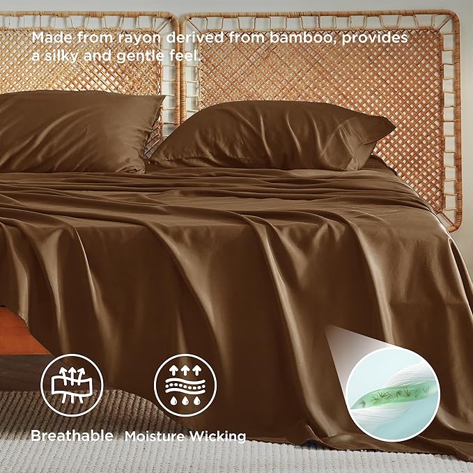 Bedsure California King Sheet Sets, Cooling Sheets - Image 3