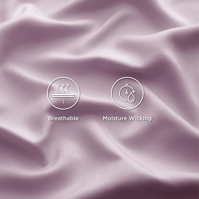 Bedsure Cooling Sheets Twin XL, Rayon Derived from Bamboo, Breathable & Soft - Image 4