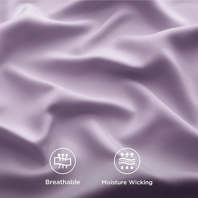 Bedsure Queen Sheet Set, Rayon Derived from Bamboo, Cooling Sheets, Breathable - Image 5