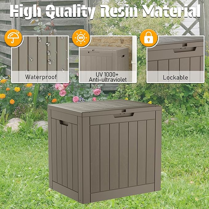 NUNU LAB 35 Gallon Outdoor Storage Box Waterproof, Outside Package Delivery - Image 5