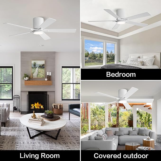 WINGBO 48" DC Flush Mount Ceiling Fan - Image 9