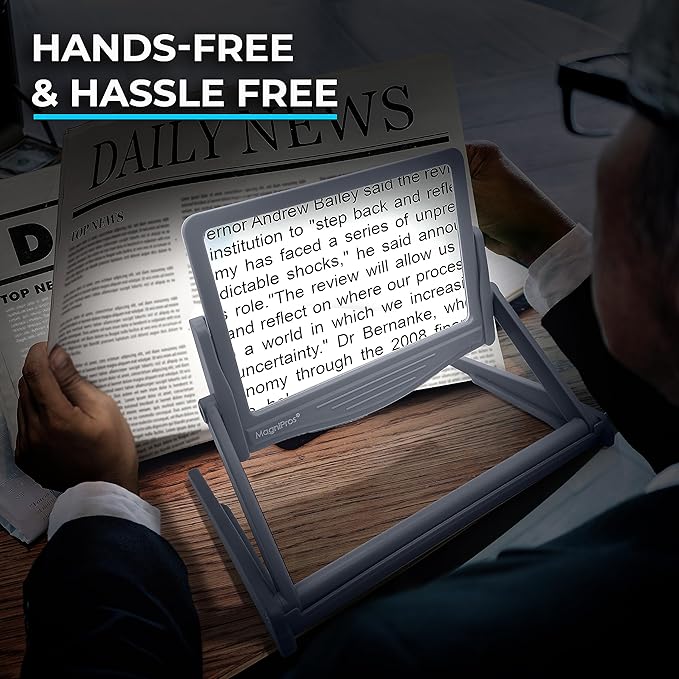 MAGNIPROS Patented 5X LED Page Magnifier - Image 7