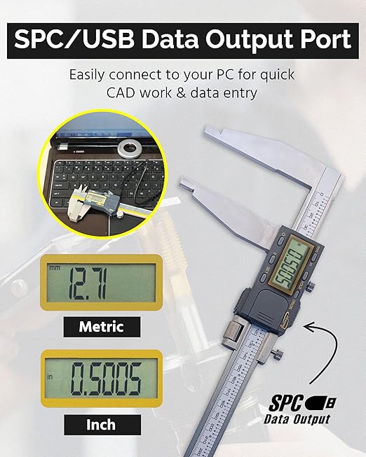 iGAGING Absolute Origin Heavy Duty 24" Digital Caliper, IP54 Electronic - Image 4