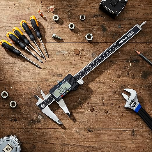 NEIKO 01408A 8” Electronic Digital Caliper Extra Large Display | 0-8 Inches | - Image 7