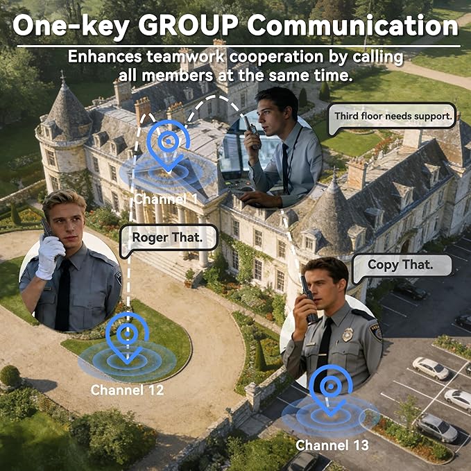 SAMCOM FWCN30A Group Walkie Talkies Long Range, Rechargeable 1250mAh Battery 22 - Image 3