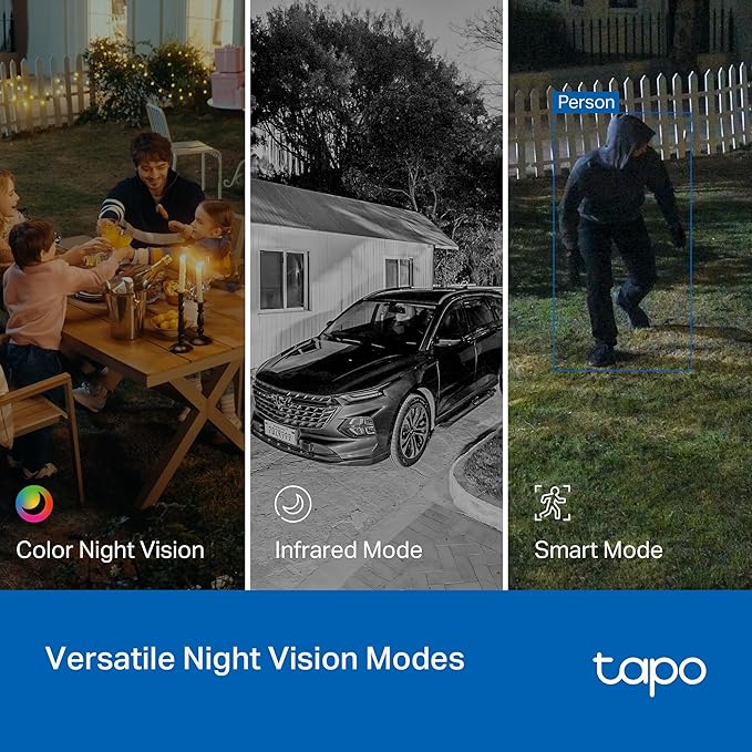 Tapo 2K Indoor/Outdoor Pan/Tilt Wired Security Camera - Image 8