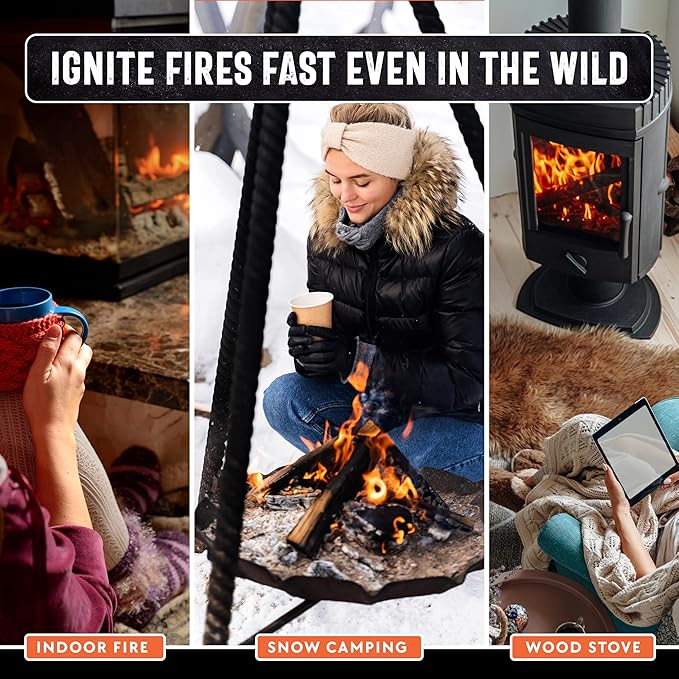 40lb Fatwood Fire Starter Sticks | 100% Natural Fire Starters - Image 8
