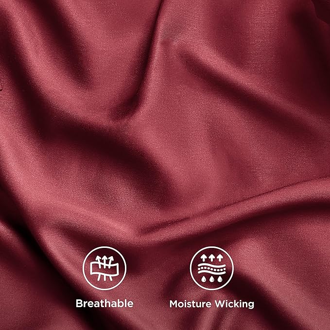 Bedsure Cooling Sheets Twin, Rayon Derived from Bamboo, Breathable & Soft Twin - Image 4