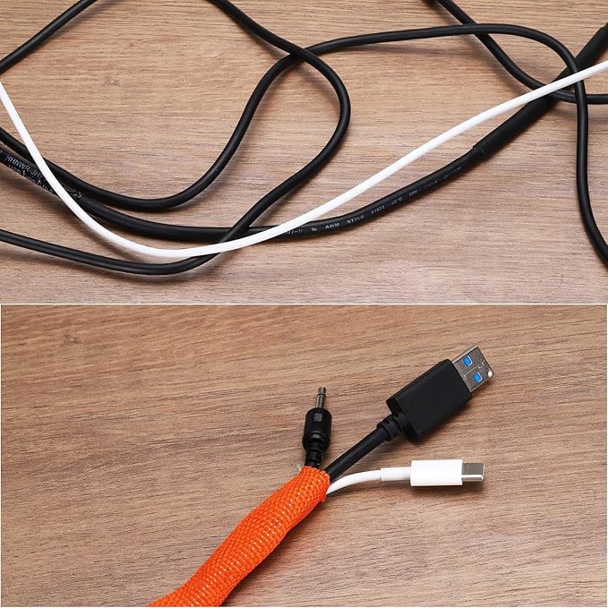 MECCANIXITY Braided Cable Sleeves Heat Shrinkable Fabric Sleeving, Network - Image 6
