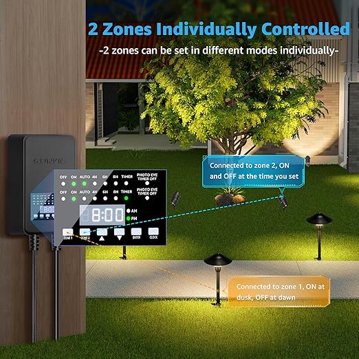 SUNVIE 200W Low Voltage Landscape Transformer - Image 3