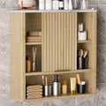 Bathroom Wall Cabinet, Fluted Medicine Cabinet by HOCAT