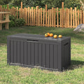 NUNU LAB Outdoor Storage Box, 80 Gallon Large Resin Sturdy Deck Box, Backyard by NUNULAB