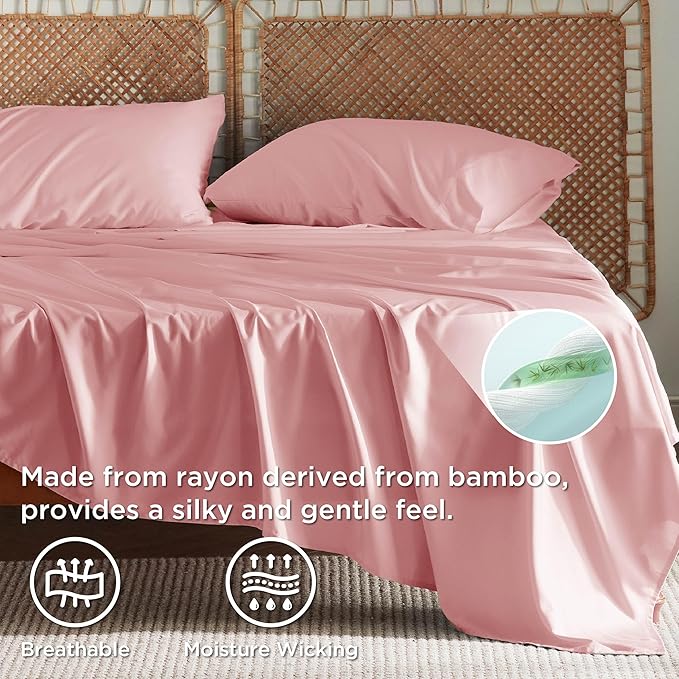 Bedsure King Size Sheets Set, Cooling Sheets - Image 3