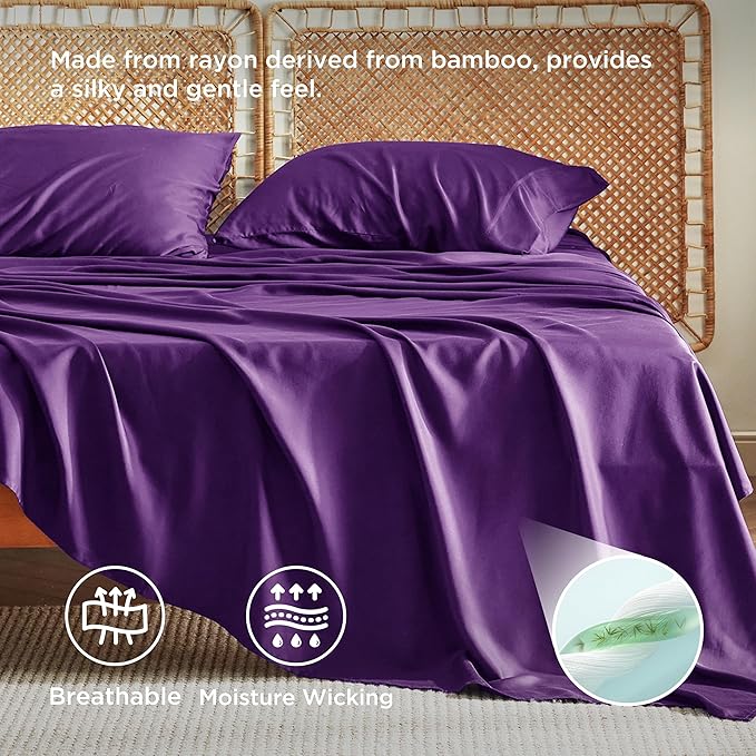 Bedsure King Size Sheets Set, Cooling Sheets - Image 3