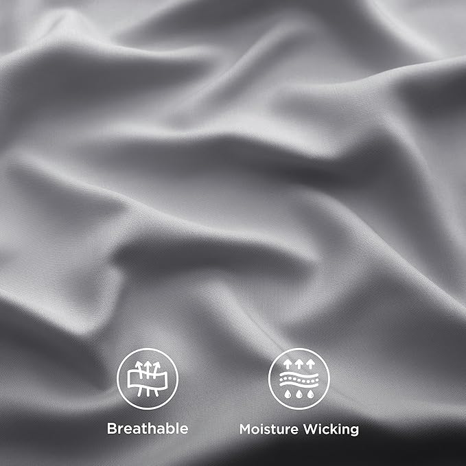 Bedsure Cooling Sheets Twin, Rayon Derived from Bamboo, Cooling Sheets - Image 4