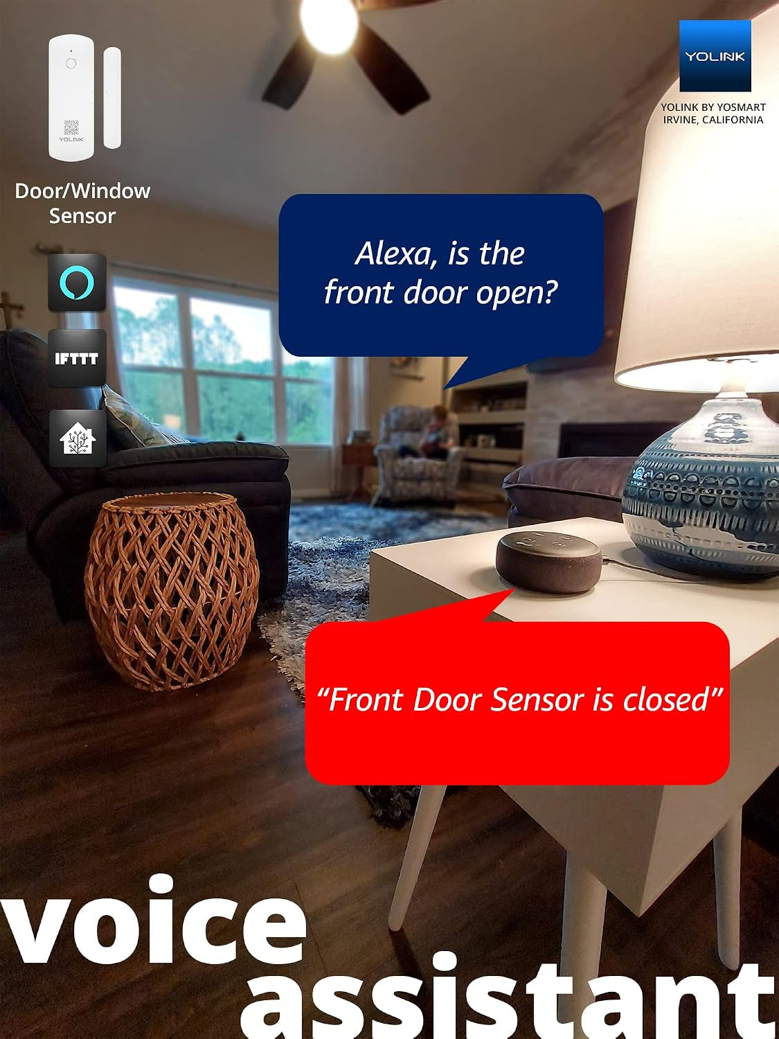 Lora Smart Door & Window Sensor 3-Pack: Door Left-Open Reminders, up to 1/4 Mile Open-Air Range, up to 5 Year Battery Life, Alexa, IFTTT, Home Assistant