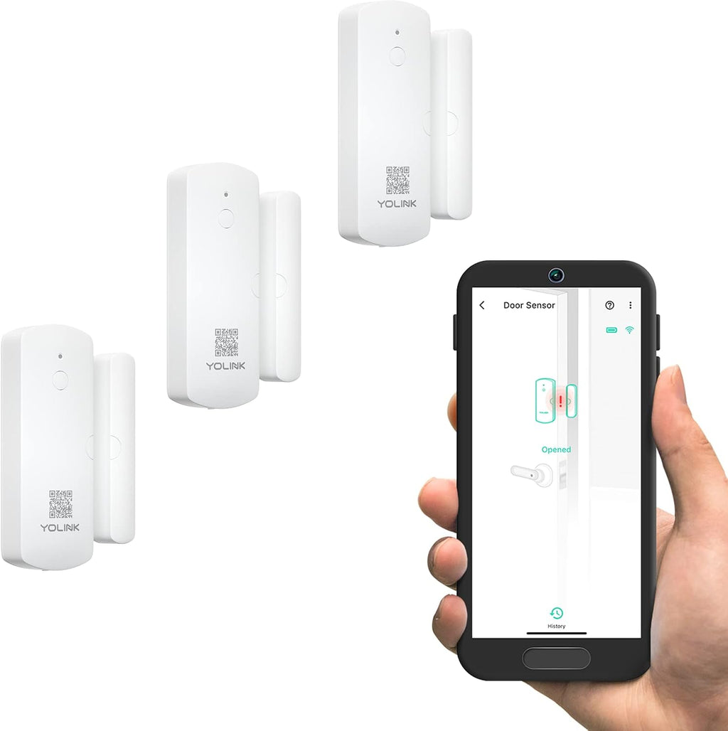 Lora Smart Door & Window Sensor 3-Pack: Door Left-Open Reminders, up to 1/4 Mile Open-Air Range, up to 5 Year Battery Life, Alexa, IFTTT, Home Assistant