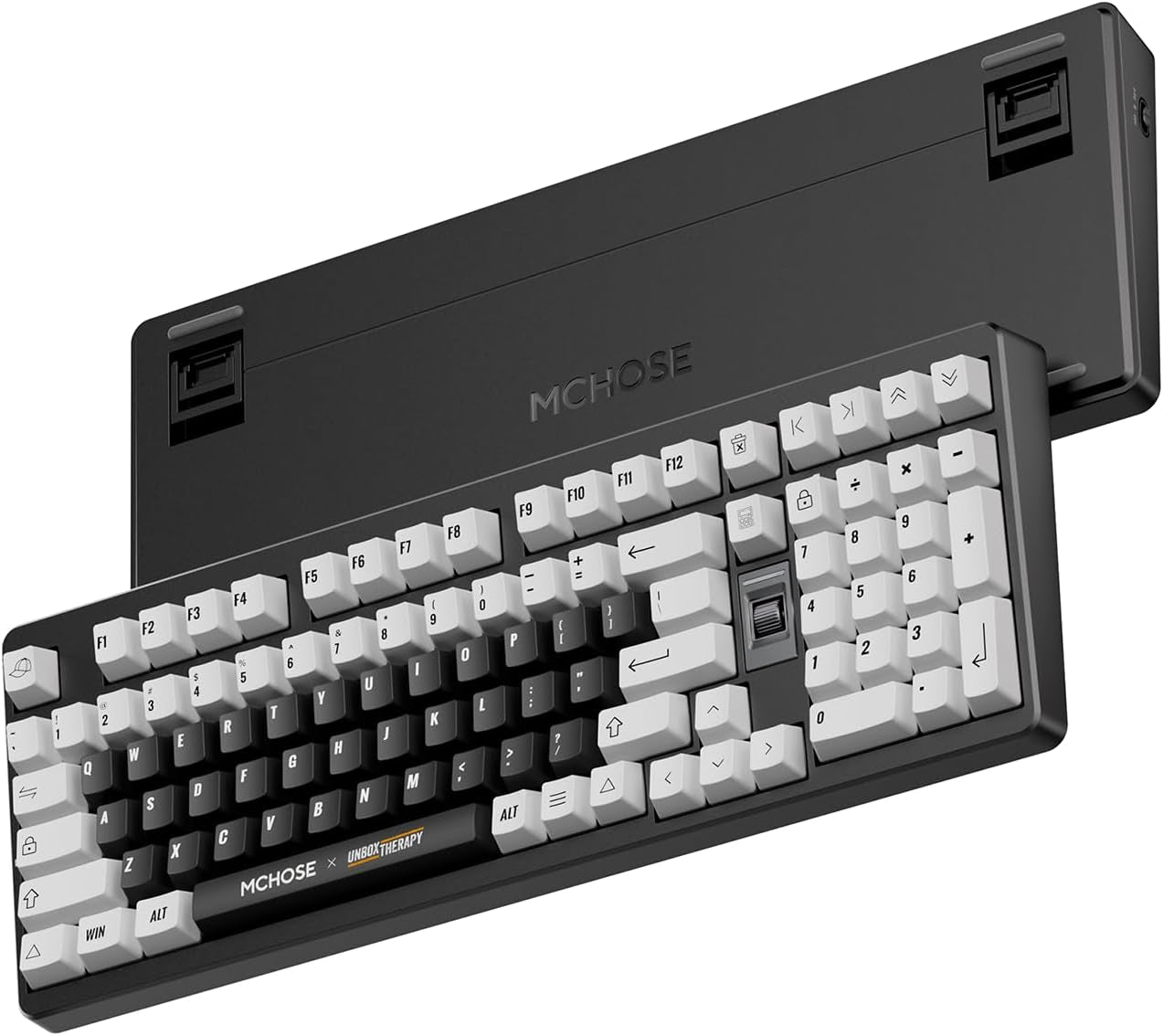 UT98 Wireless Mechanical Keyboard Compact Silent Gaming Keyboard with Knob Tri-Mode Connection Hot Swappable Custom Creamy Keyboard Gasket Structure Pre-Lubed Linear Switches RGB Classic Silent