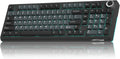 KI99 Pro Wireless Mechanical Keyboard with Quiet Switch, Hot Swappable Pre-Lubed Switches with RGB Backlit, Gasket Structure Computer Gaming Keyboard (Blackblue, Silent Switch)